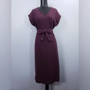 Old Navy Rib-Knit Stretch Belted Dress (S)